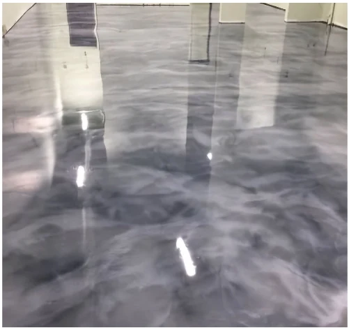 Metallic epoxy project 3 completed in Austin