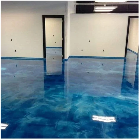 Metallic epoxy project 5 completed in Austin