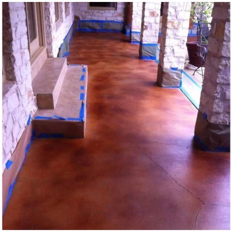 Stained concrete project 7 completed in Austin