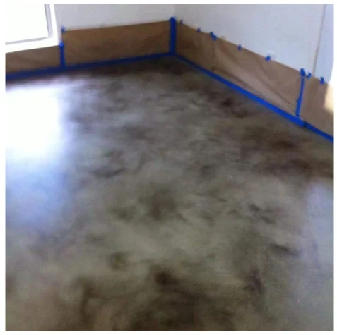 Stained concrete project 8 completed in Austin