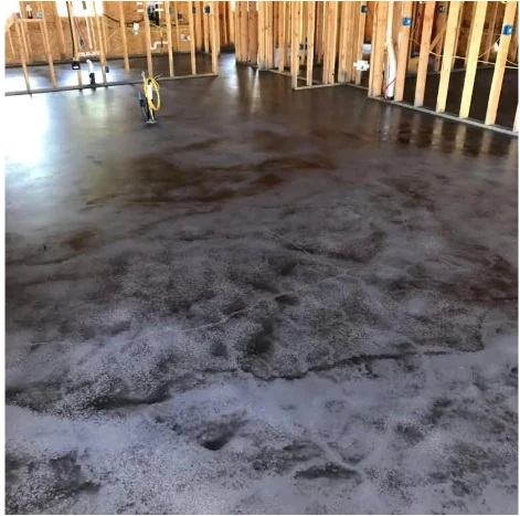 Stained concrete project 13 completed in Austin